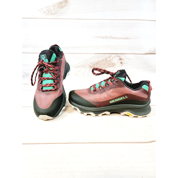 Merrell Moab Speed Low Hiker Shoes Women's 6.5 Burlwood J066858 - Picture 2 of 16